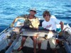 my first marlin and a first for my boat